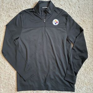 Steelers Cutter & Buck stripe Quarter Zip